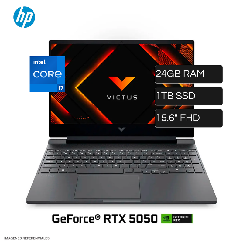 Laptop HP Victus 15-FA2029LA Intel Core I7 13620H RAM 24GB Disco 1TB SSD Video Nvidia RTX 5050 8GB 15.6