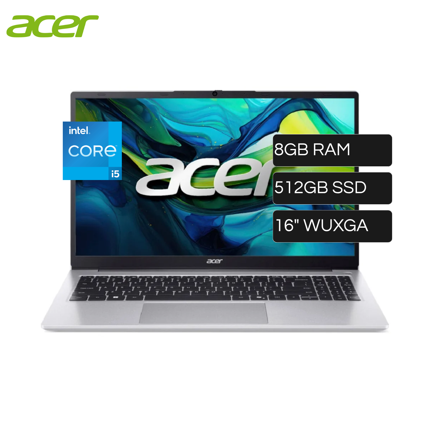 Laptop Acer AL16-54P-580M Intel Core i5 1334U RAM 8GB Disco 512GB SSD 16" WUXGA Windows 11 Home