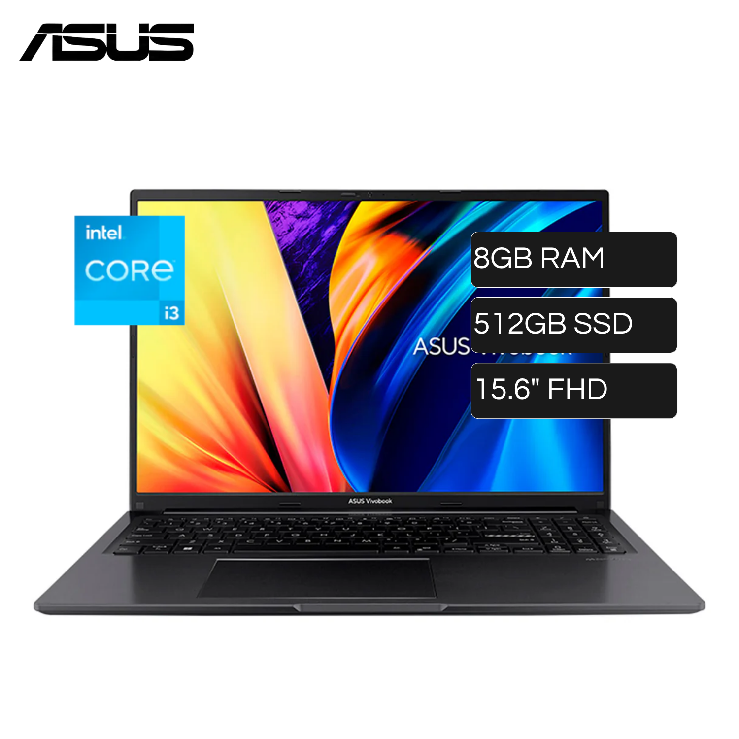 Laptop ASUS Vivobook E1504GA Intel Core I3 N305 RAM 8GB Disco 512GB SSD 15.6" FHD FreeDos