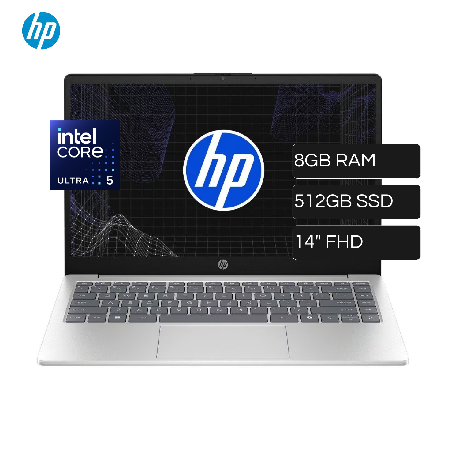 Laptop HP 14-EP1002LA Intel Core Ultra 5 125H RAM 8GB Disco 512GB SSD 14"FHD Windows 11 Home