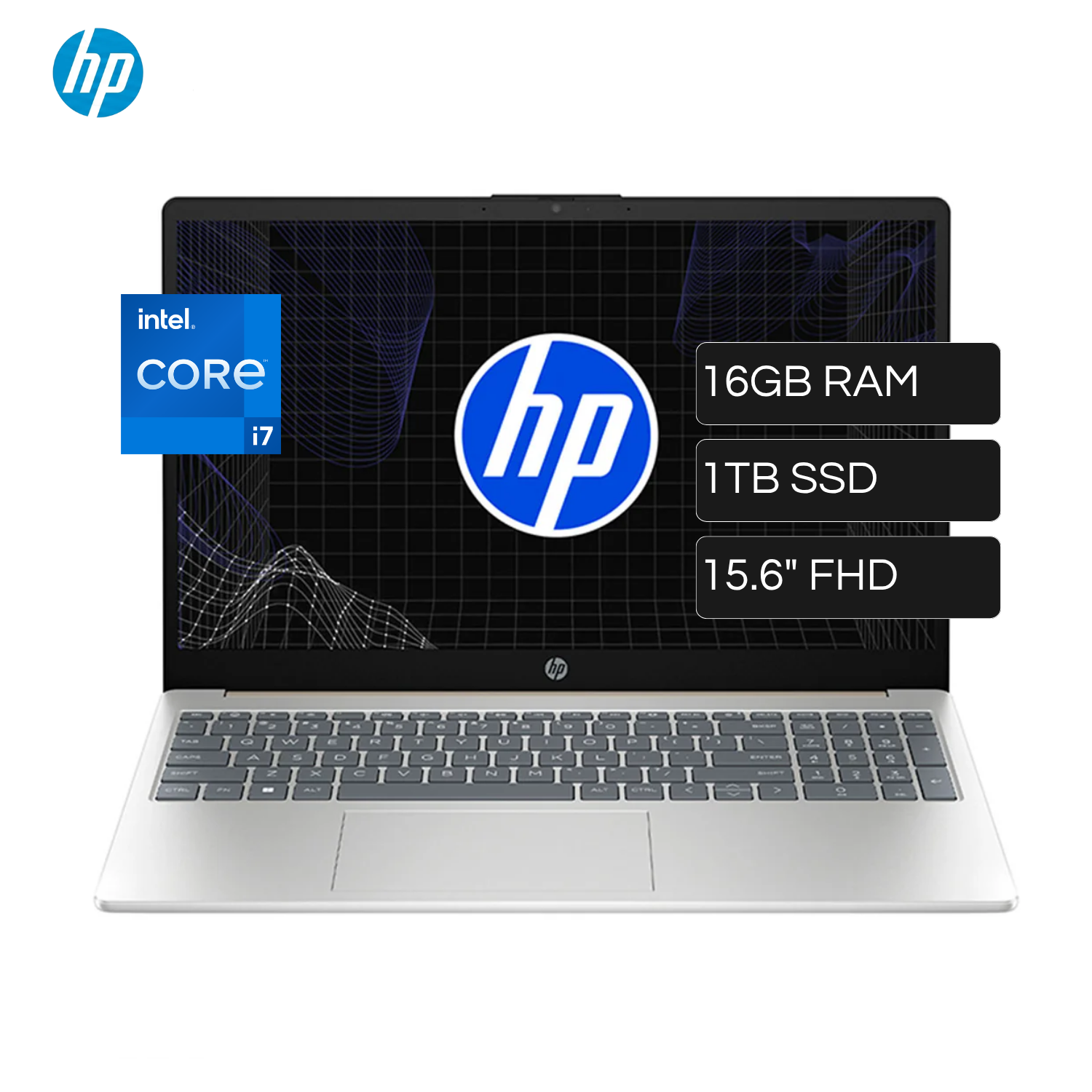 Laptop HP 15-FD0280LA Intel Core I7 1355U RAM 16GB Disco 512GB SSD 15.6" FHD FreeDos