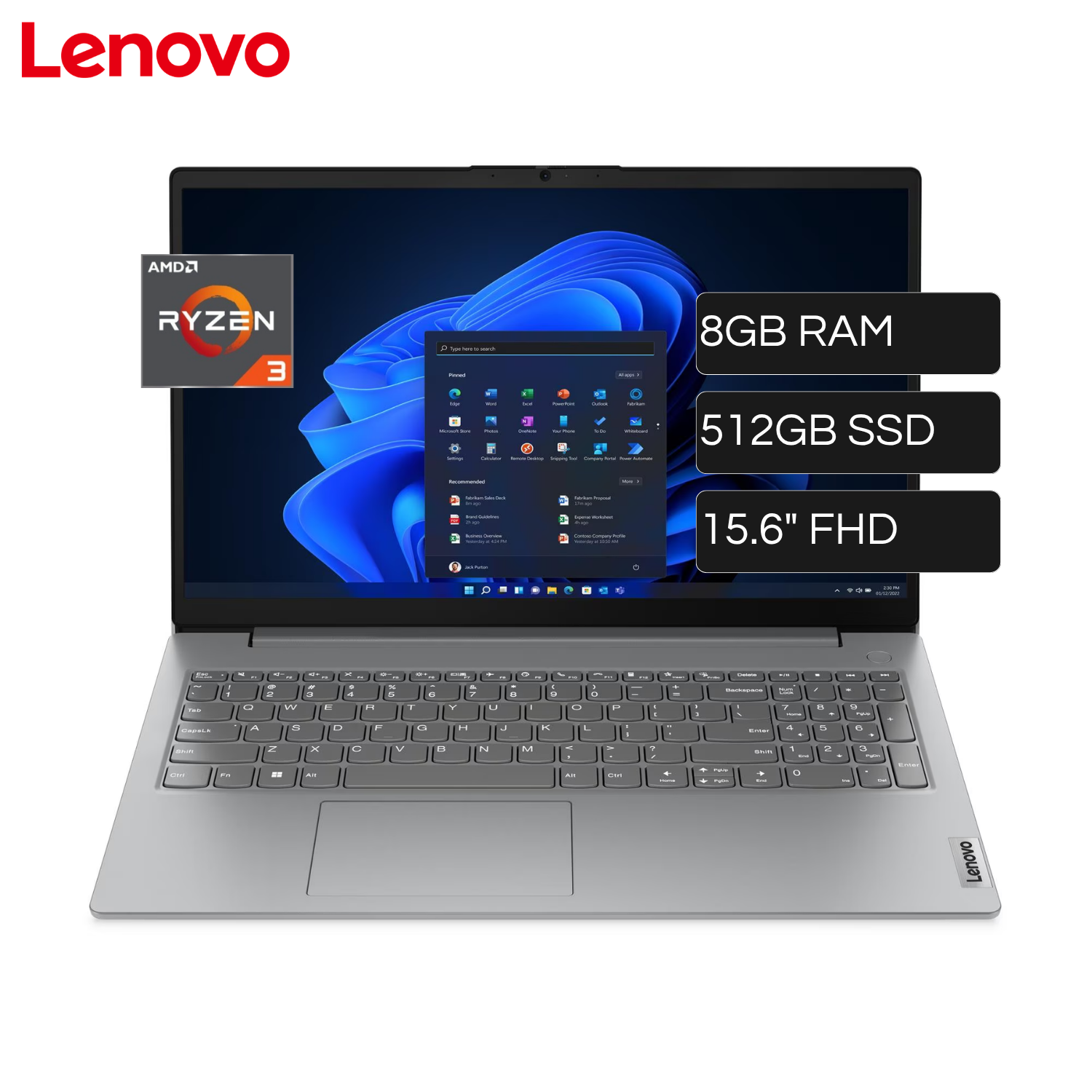 Laptop Lenovo V15 G4 AMD Ryzen 3 7320U RAM 8GB Disco 512GB SSD 15.6" FHD FreeDos