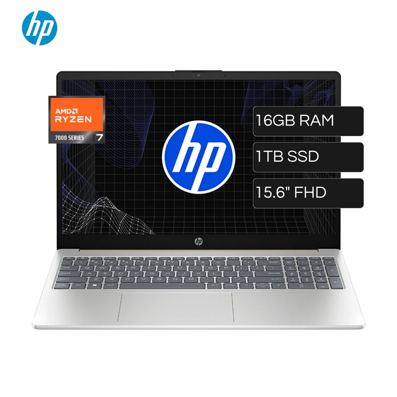 Laptop HP 15-FC0276LA AMD Ryzen 7 7730U RAM 16GB Disco 1TB SSD 15.6