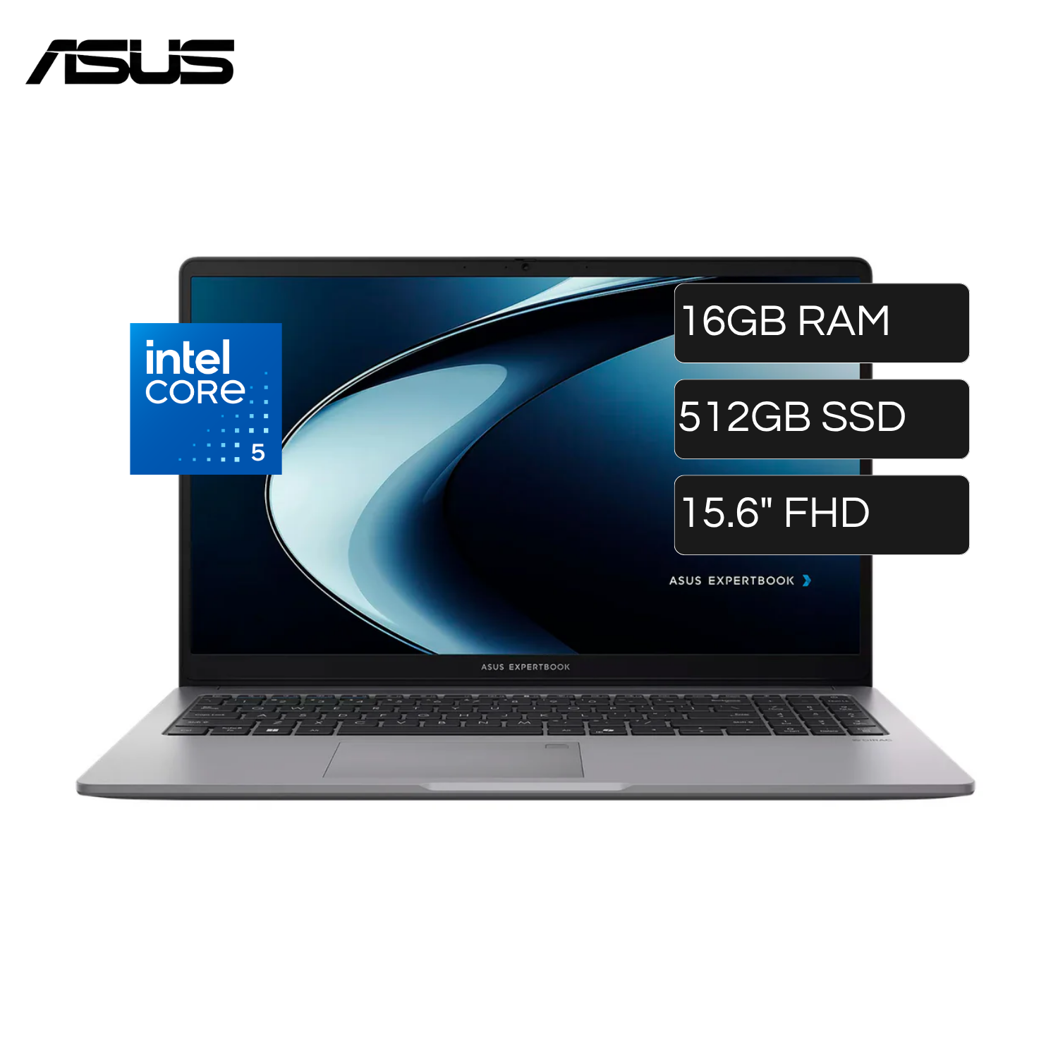 Laptop Asus ExpertBook P1503CVA Intel Core 5 210H RAM 16GB Disco 512GB SSD 15.6" FHD FreeDos