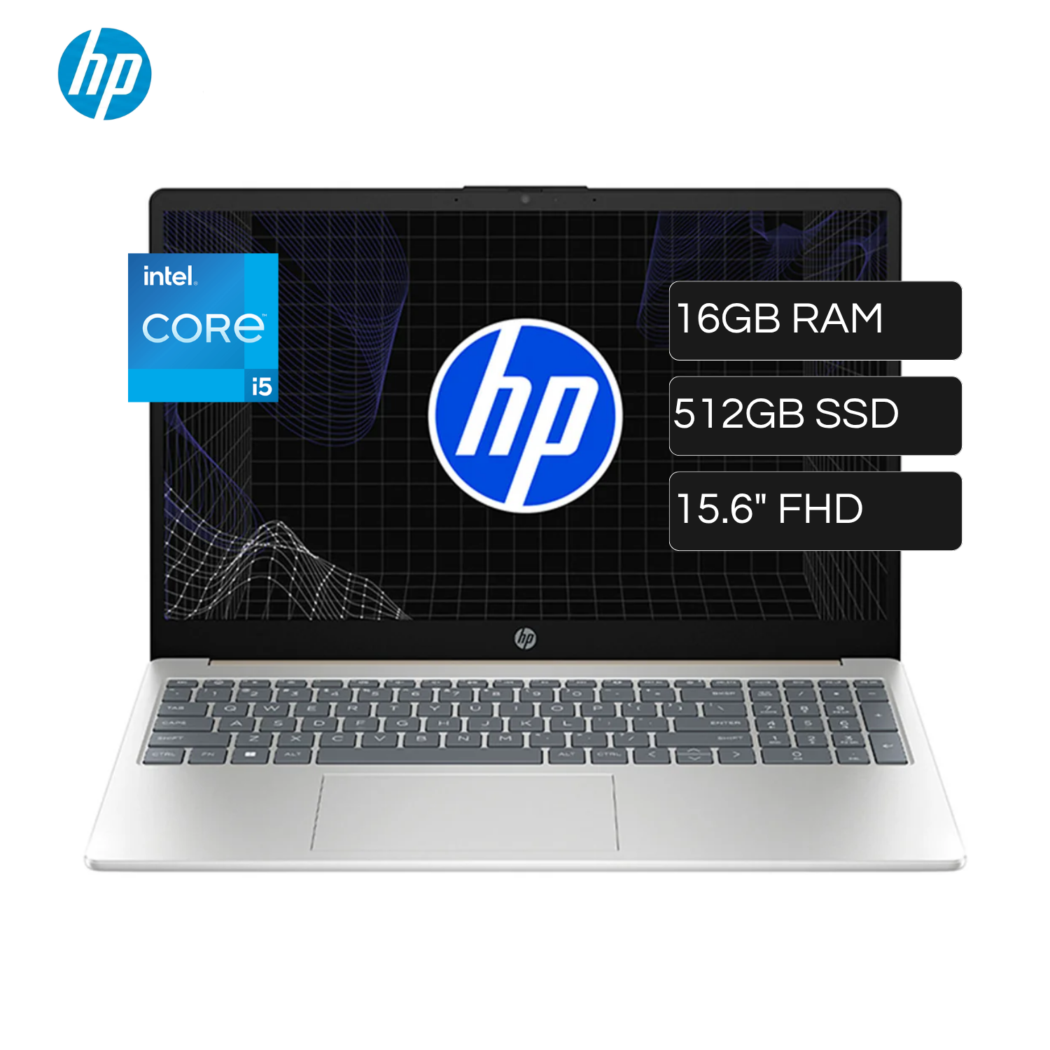 Laptop HP 15-FD0260LA Intel Core I5 1334U RAM 16GB Disco 512GB SSD 15.6" FHD FreeDos