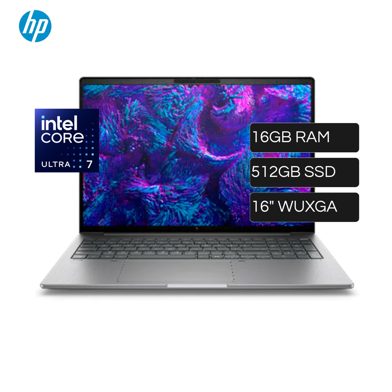 Laptop HP ZBOOK 8 G1I 16 Intel Core Ultra 7 255U RAM 16GB Disco 512GB SSD 16