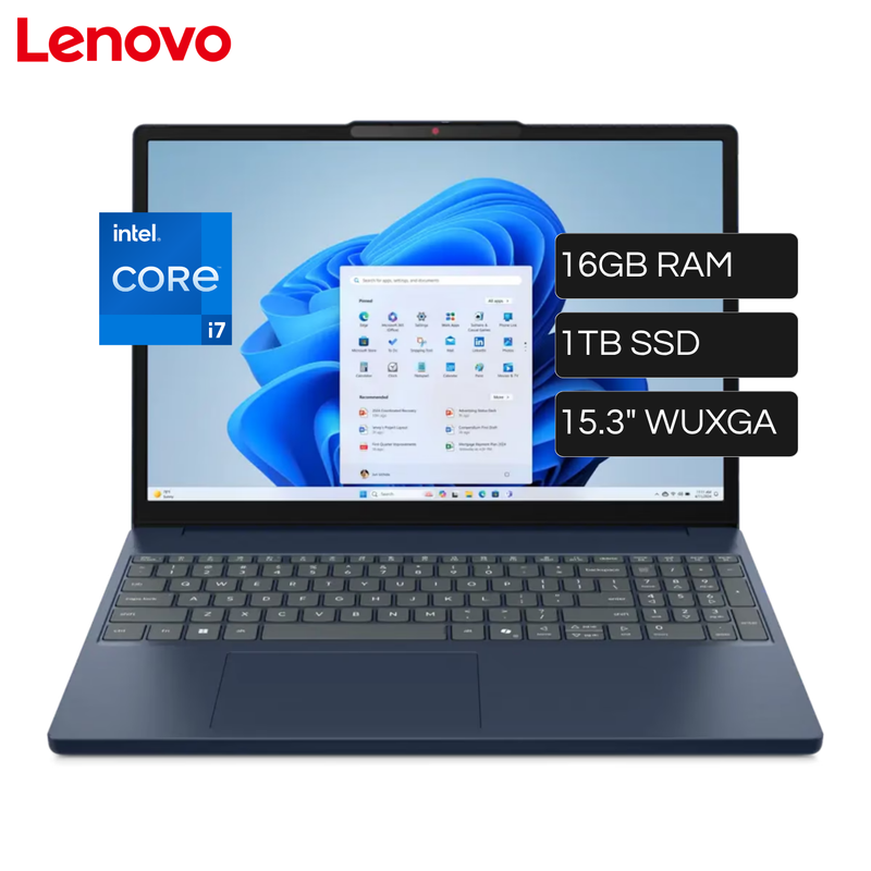 Laptop Lenovo Ideapad Slim 3 15IRH10 Intel Core I7 13620H RAM 16GB Disco 1TB SSD 15.3