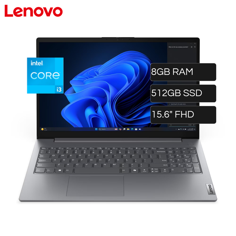 Laptop Lenovo V15 Gen 5. Intel Core i3 1315U RAM 8GB Disco 512GB SSD 15.6” FHD FreeDos