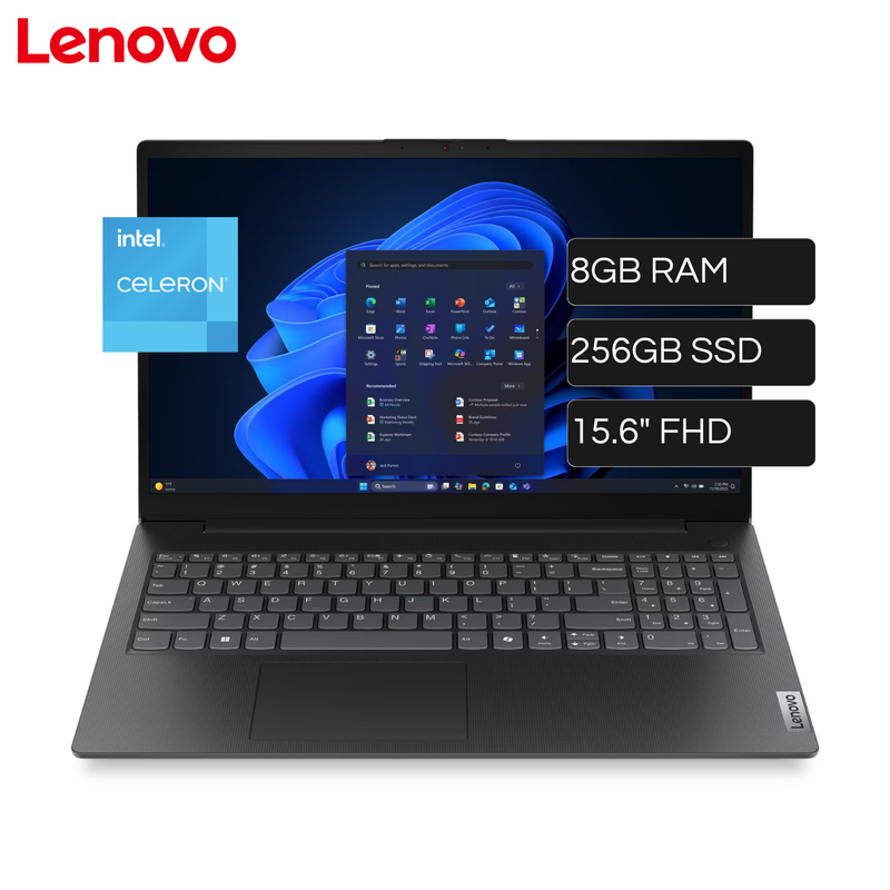 Laptop Lenovo V15 G6 Intel N100 RAM 8GB Disco 256GB SSD 15.6