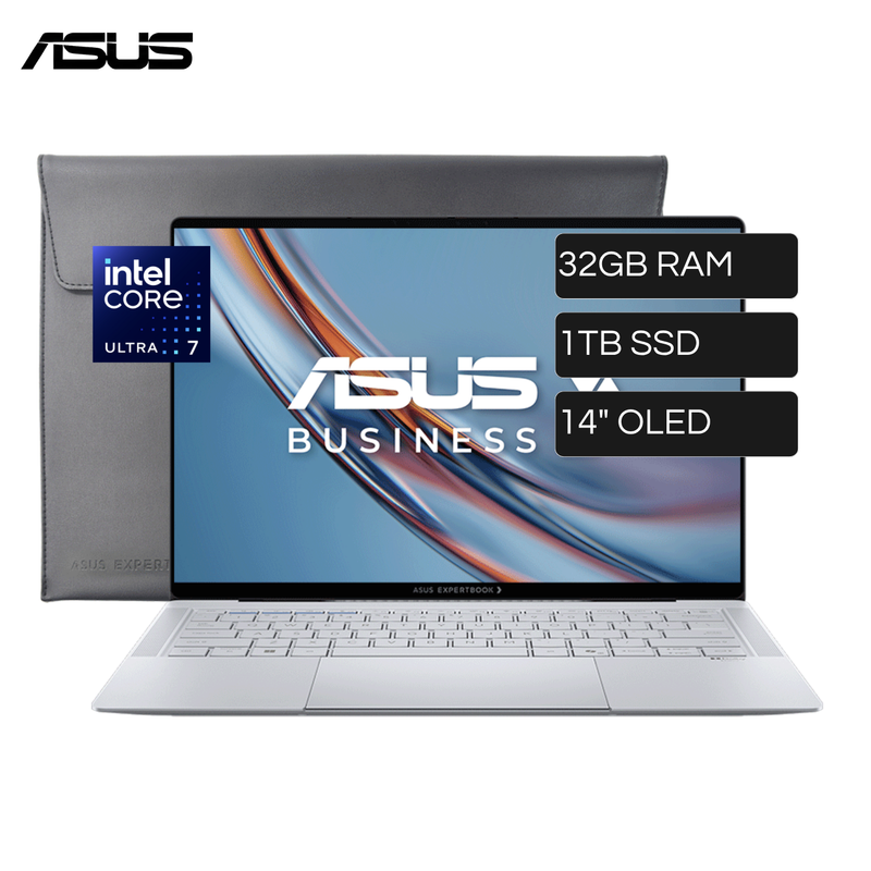 Laptop ASUS Expertbook Intel Ultra 7 356H RAM 32GB Disco 1TB SSD 14