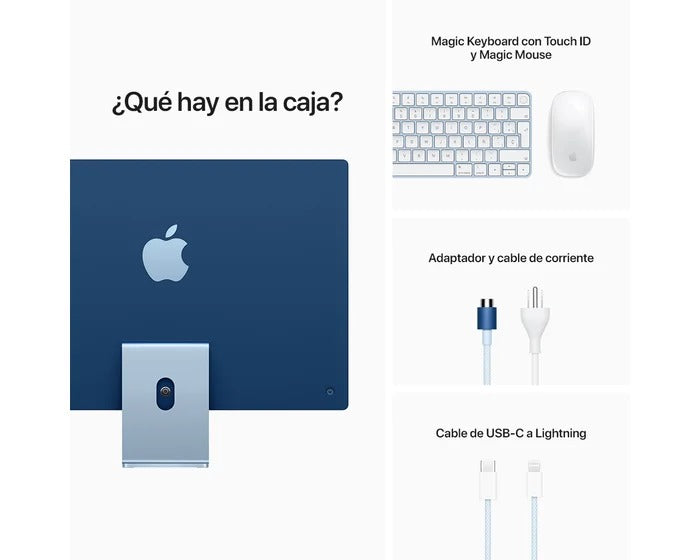 Apple iMac Apple Silicon M1 RAM 8GB Disco 256GB 24" 4.5K
