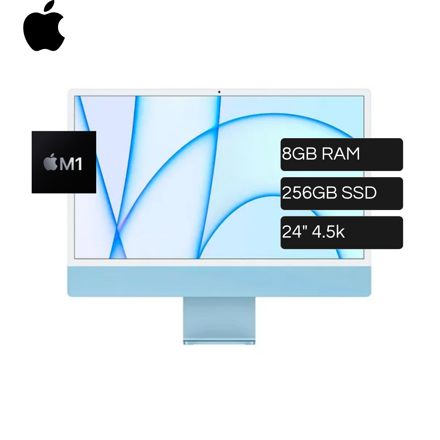 Apple iMac Apple Silicon M1 RAM 8GB Disco 256GB 24" 4.5K