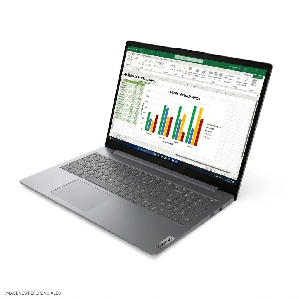 Laptop Lenovo V15 Gen 5. Intel Core i3 1315U RAM 8GB (Ampliable hasta 32GB) Disco 256GB SSD 15.6” FHD FreeDos