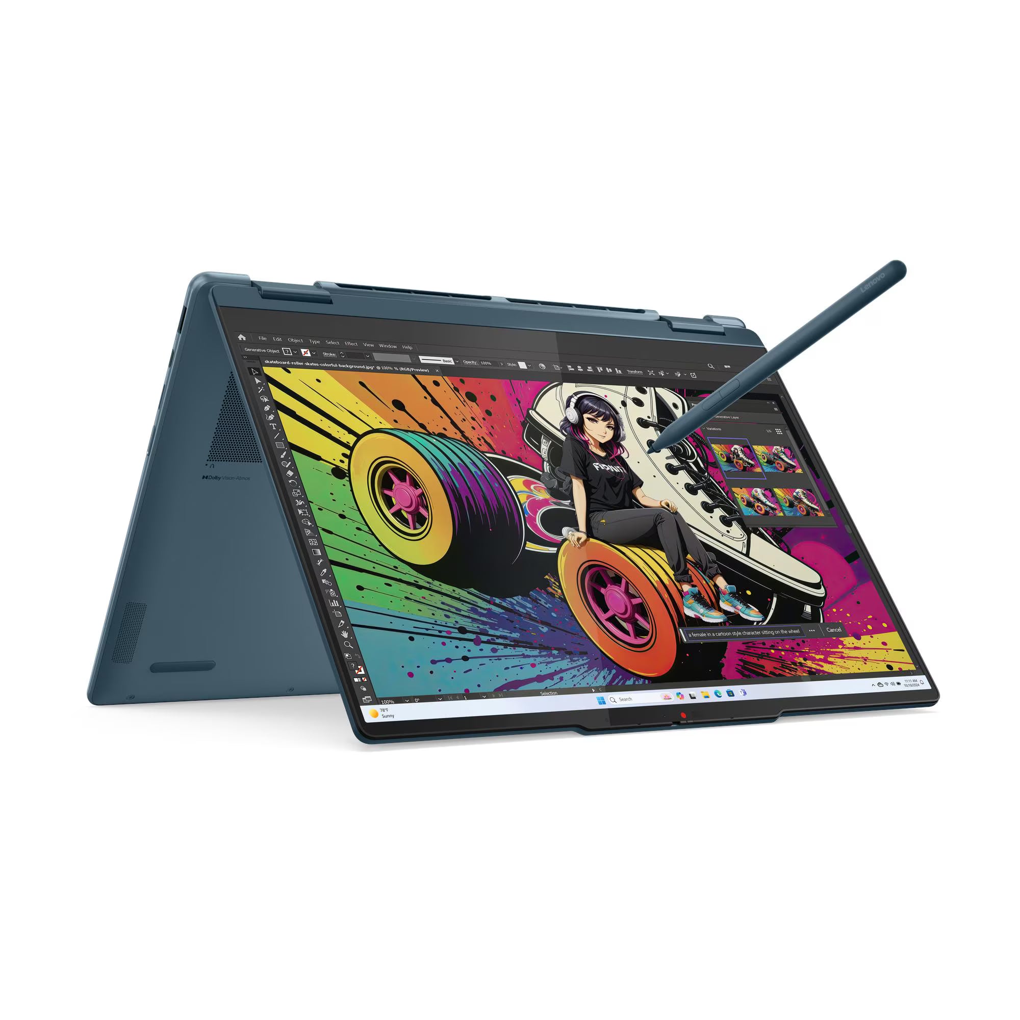 Laptop Lenovo Yoga 7 14AKP10 AMD Ryzen AI 7 350 RAM 32GB Disco 1TB SSD 14"  2.8K OLED TACTIL FreeDos