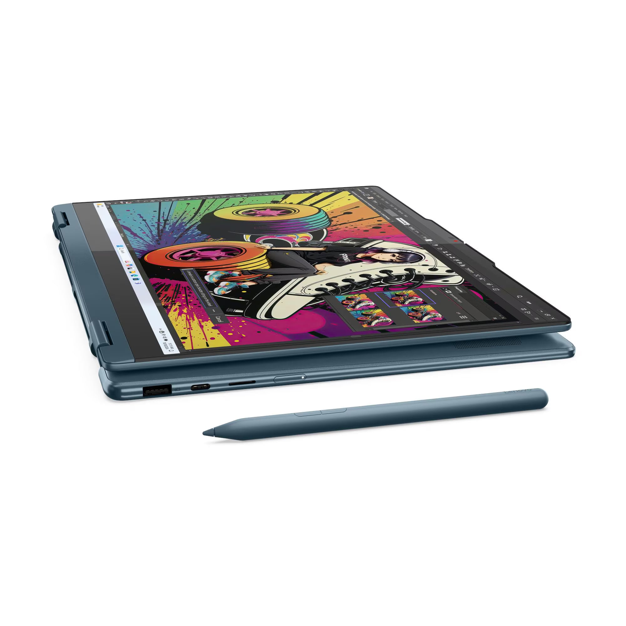 Laptop Lenovo Yoga 7 14AKP10 AMD Ryzen AI 7 350 RAM 32GB Disco 1TB SSD 14"  2.8K OLED TACTIL FreeDos