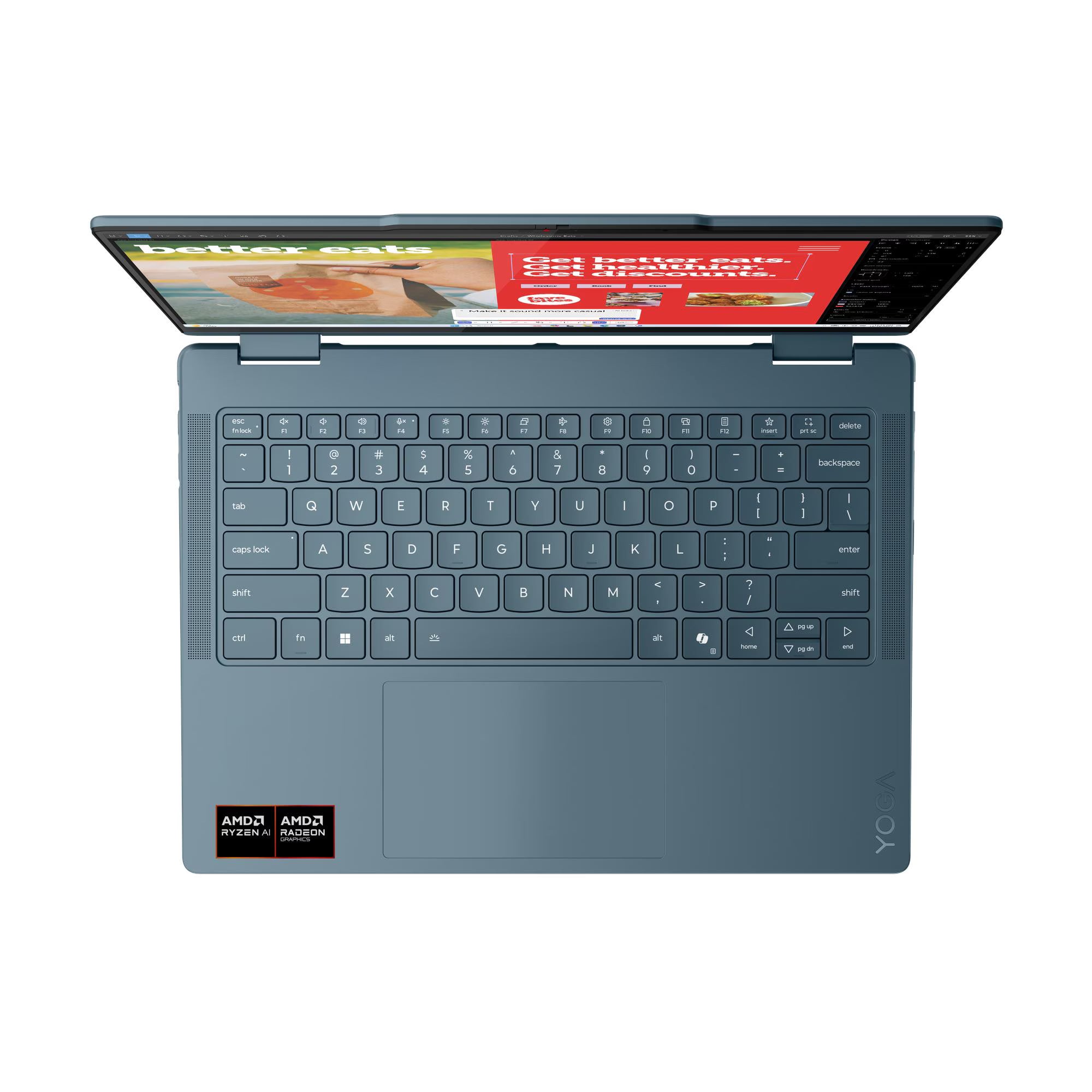 Laptop Lenovo Yoga 7 14AKP10 AMD Ryzen AI 7 350 RAM 32GB Disco 1TB SSD 14"  2.8K OLED TACTIL FreeDos