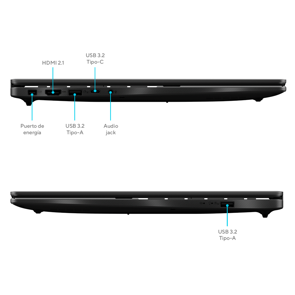 Laptop ASUS V16 V3607VJ-TK185W Intel Core 5 210H Ram 8GB Disco 512GB SSD Video Nvdia RTX 3050 6GB 16" WUXGA 144HZ Windows 11 Home